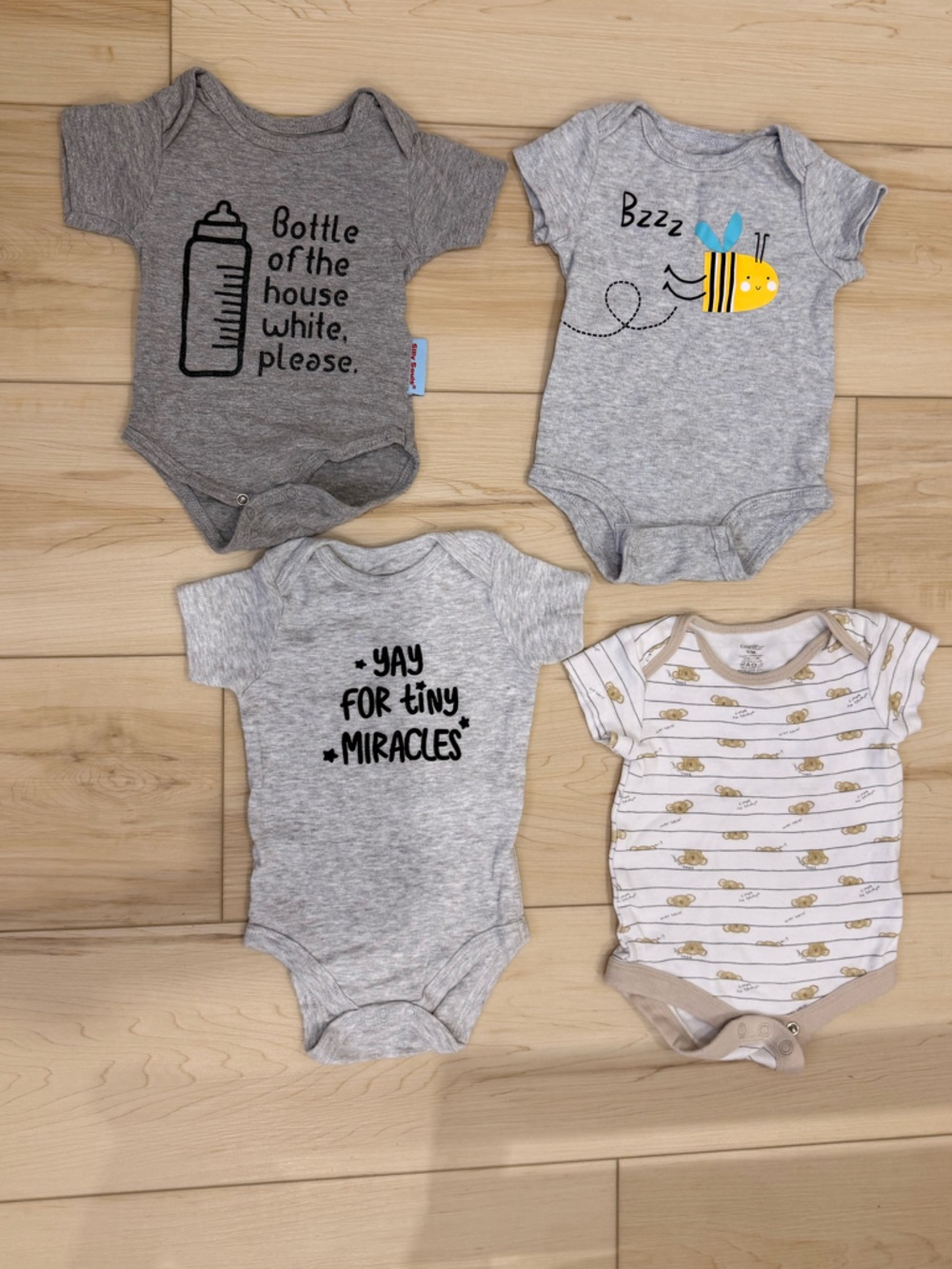 Baby Onesie Bundle 4-Pack | Size 0-3M